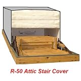 Buy 22x54 Attic Pull Down Stair Ladder Cover, R-50 Insulation by Battic Door