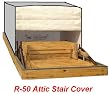 25x54 Attic Stair Cover, R-50 Insulation
