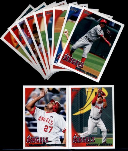 2010 Topps Los Angeles Angels Series 1 Team Set - 12 Cards including Abreu, Kendrick, Guerrero, Rivera, Kazmir & more!