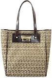 Fendi Brown / Cream Womens Small Shopping Bag 8BH174-TN9-F0LK9
