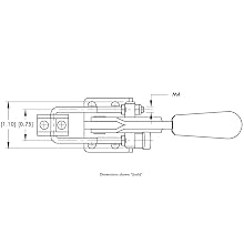 DE-STA-CO 323 Pull Action Latch Clamp with Threaded U-Bolt