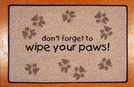 Wipe Your Paws Decorative Mat
