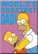 The Simpsons Homer 'World's Greatest Dad!' Refrigerator Magnet