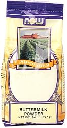 NOW Foods Buttermilk Powder ,  14 Ounce Bags (Pack of 4)
