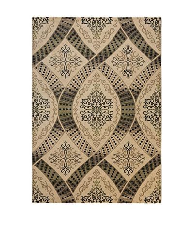 Tapis a Porter Tappeto Galata Crema/Verde 120 x 170 cm