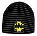Search : Batman The Dark Knight Logo Striped Knit Beanie Hat