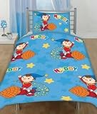 Noddy Rocket Junior Cot Bed Rotary Duvet Cover Set 120*150cm New