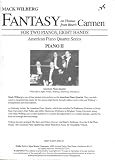 Fantasy on Themes From Bizets Carmen (For Two Pianos, Eight Hands, American Piano Quartet Series Piano II)