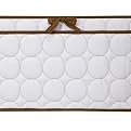 Bacati Quilted Bumper Pad - White/Chocolate
