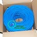 Cat 6 Plenum Jacket (CMP), Bulk Ethernet Cable 1000 feet (Blue)
