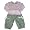 Mish Mish - Newborn/Infant Baby Girls Long Sleeved Pant Set, Pink, Putty (Size 6Months)