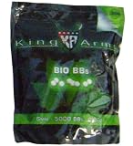 Soft Air King Arms .20g Bio BBs - 5,000 Count (Green)