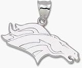 Denver Broncos Giant 2 W x 1 H 2-D Logo Pendant - 14KT Gold Jewelry