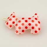 Chiot Rouge a Pois - Cubitas Picabia Collection (Hand-set Swarovski Crystals, Hair Pin)