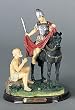 Bareggio Collection - Statue - Saint Martin de Tours - Poly Resin Statues on Dark Base - 8in.