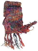 Hand-Knit Recycled Silk Sari Scarf