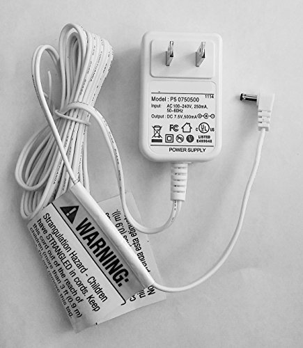 Power adapter AD0507050500 7.5VDC 500mah - Summer Infant part FITS SLIM & SECURE and also 3927003H12 * 28450 * 28580 * 28590 * 28520 * 28560 * 28570 * 28530 28460 * 28510 * 28040 * 02230 * 28600 Also works on 02000Z camera