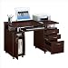 Techni Mobili Super Storage Computer Desk in Chocolate Finish