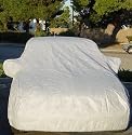 4 Layer Fleece Lined Aqua Plush Car Cover by Beverly Bay. Fits cars up to 14 feet two inches long (Honda S2000, VW Bug, Golf, Prius, 2 door Civic,CRX)
