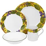 Corelle Impressions 16-Piece Dinnerware Set, Service for 4, Tuscan Vine