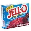 Kraft Jell-O Sugar-Free Gelatin Dessert, Black Cherry, 0.6-Ounce Boxes (Pack of 24)