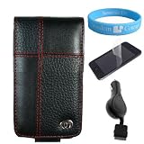 Manhattan Apple Ipod Touch 64GB 32GB 16GB Carrying Case 2nd generation and 3rd generation + Screen Protector + Ipod Touch Retractable Car Charger with wristband
