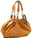Orange Leatherette Baby Fluff Large Satchel Bag