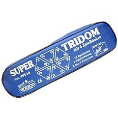 Super Tridom 99016 - mit 4 Spielb�nken, 76 Steine, in stabiler Tasche mit Rei�verschluss