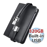 ineo I NA208U, 2.5 Inch 320GB Portable External Hard Drive, Western Digital SATA 320GB Hard Drive WD3200BEVT included, Built in USB, Leather+ Aluminum design, 1 Year Warranty 519AQl sTJL. SL160 ineo I NA208U, 2.5 Inch 320GB Portable External Hard Drive, Western Digital SATA 320GB Hard Drive WD3200BEVT included, Built in USB, Leather+ Aluminum design, 1 Year Warranty
