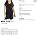 LAT Ladies' 100% Cotton Jersey Short Sleeve V-Neck Swim Cover-up Dress (White, Large/Xtra Large)