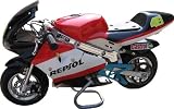 Velocita Viper 49cc Gas Pocket Bike Red Black White