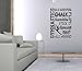 Gymnastics Sports Saying Collage Back Handspring Chalk Flip Tumble Dismount Girl Olympics Wall Decal Sticker Art Mural Home Decor Quote