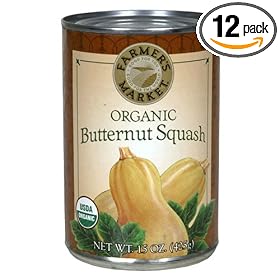 Farmer's Market Foods Organic Butternut Squash, 15-Ounce Cans (Pack of 12)