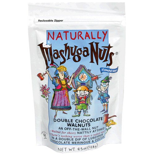 Mashuga Double Chocolate Walnuts, 4.5-Ounces (Pack of 5) by Mashuga