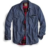 Flannel-Lined Denim Shirt Jacket