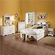 South Shore Furniture, Summer Breeze Collection, Full Mates Bed 54", Vanilla Cream