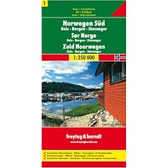 Berndt  Freytag Autokarten, Blatt 1: Norwegen S�d - Oslo - Bergen - Stavanger - Ma�stab 1:250 000