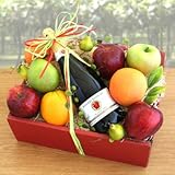 Organic Sparkler Fruit Basket Mother's Day Gift Idea Valentine's Gift Idea for Her Birthday Gift Idea Anniversary Gift Idea