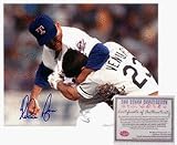 Nolan Ryan Autographed Fight with Robin Ventura 8 x 10 Photograph (Unframed)