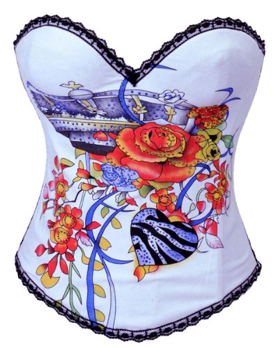 Wingeler Bustier Women Cool Rock N Roll Fashion Boned Corset-A160