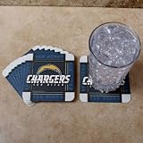 NFL San Diego Chargers 8-Pack Absorbent PaperKraft Coasters