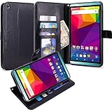 BLU Studio 7.0 II Case, LK BLU Studio 7.0 II Wallet Case Luxury PU Leather Case Flip Cover Built-in Card Slots Stand For BLU Studio 7.0 II, BLACK
