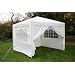 Airwave Garden Gazebo 3x3mtr White Pop Up Gazebo, FULLY WATERPROOF, INCLUDES WindBar and Four Sides and Bag Included.