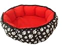 Petnap Round Red Heated pet cat dog bed Item 604