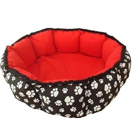 Petnap Round Red Heated pet cat dog bed Item 604