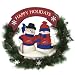 St. Louis Cardinals Team Snowman Christmas Wreath