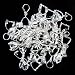 15 18mm bright silver plated bail connectors findings