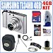 Samsung TL34HD 14.7MP Digital Camera Silver + 4GB Deluxe Accessory Bundle