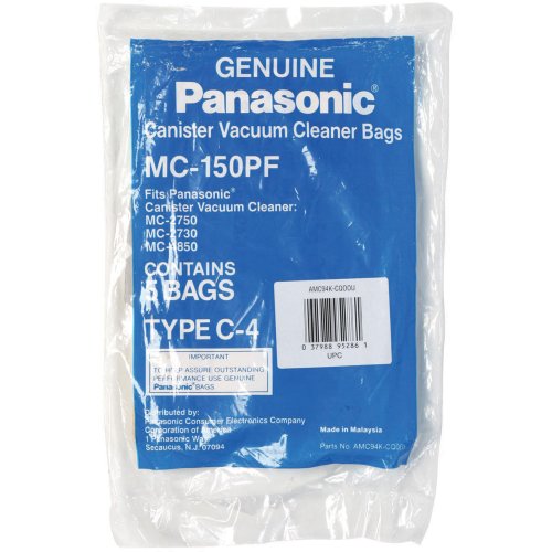 Panasonic MC-150PF 5-Pack of 5 Canister Vacuum Bags