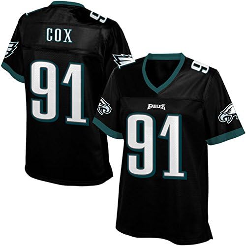 Fajersey1 Mens Cox 91 Unsigned Custom Eagles Jersey (XL, Black)